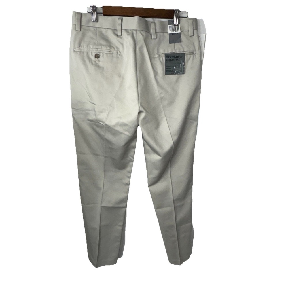 NWT Dockers Mens D1 Slim Fit Flat Front Tan Khaki Pants Size 33x32 - Picture 4 of 14